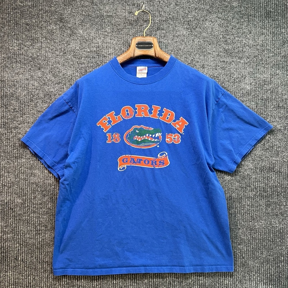 Vintage Y2K Florida Gators UF Soffe Graphic T Shirt Size Mens XL Blue College‎